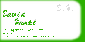 david hampl business card